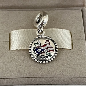 Pandora Special Puerto Rico Country Exclusive Dangle Charm Pendant S925 Silver Jewelry for Bracelet for Necklace Mixed Enamel with Gift Box