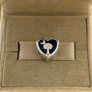 Pandora Myrtle Beach SC Heart Bead Charm Travel S925 Sterling Silver Jewelry for Bracelet for Necklace Mixed Enamel with Gift Box