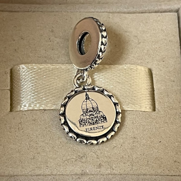 Pandora Firenze Florence Italië Dangle Bracelet Charm Hanger S925 zilveren sieraden voor armband voor ketting Gemengd email met geschenkdoos