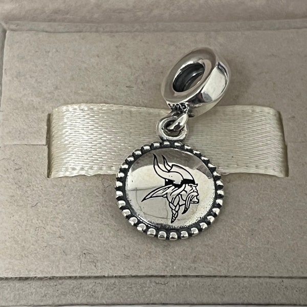 Pandora NCAA Minnesota Vikings Charm NFL Minnesota Vikings Dangle S925 zilveren sieraden voor armband voor ketting Gemengd email met geschenkdoos