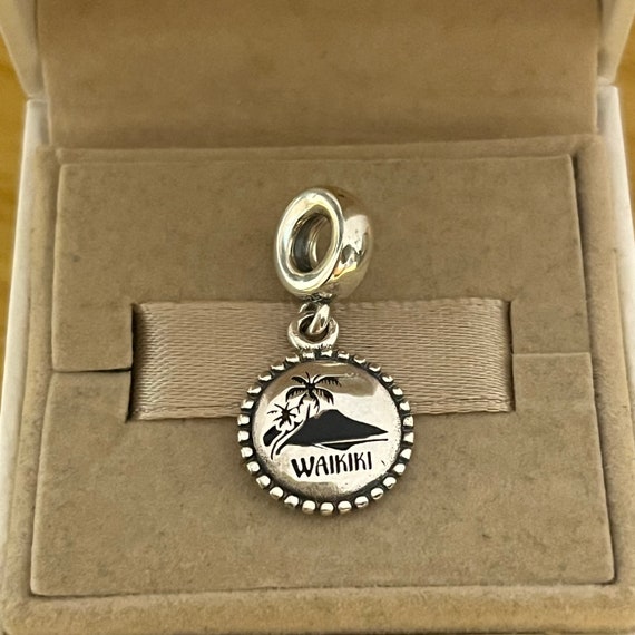 Pandora Hawaii Waikiki Dangle Charm Pendant Love Travel S925