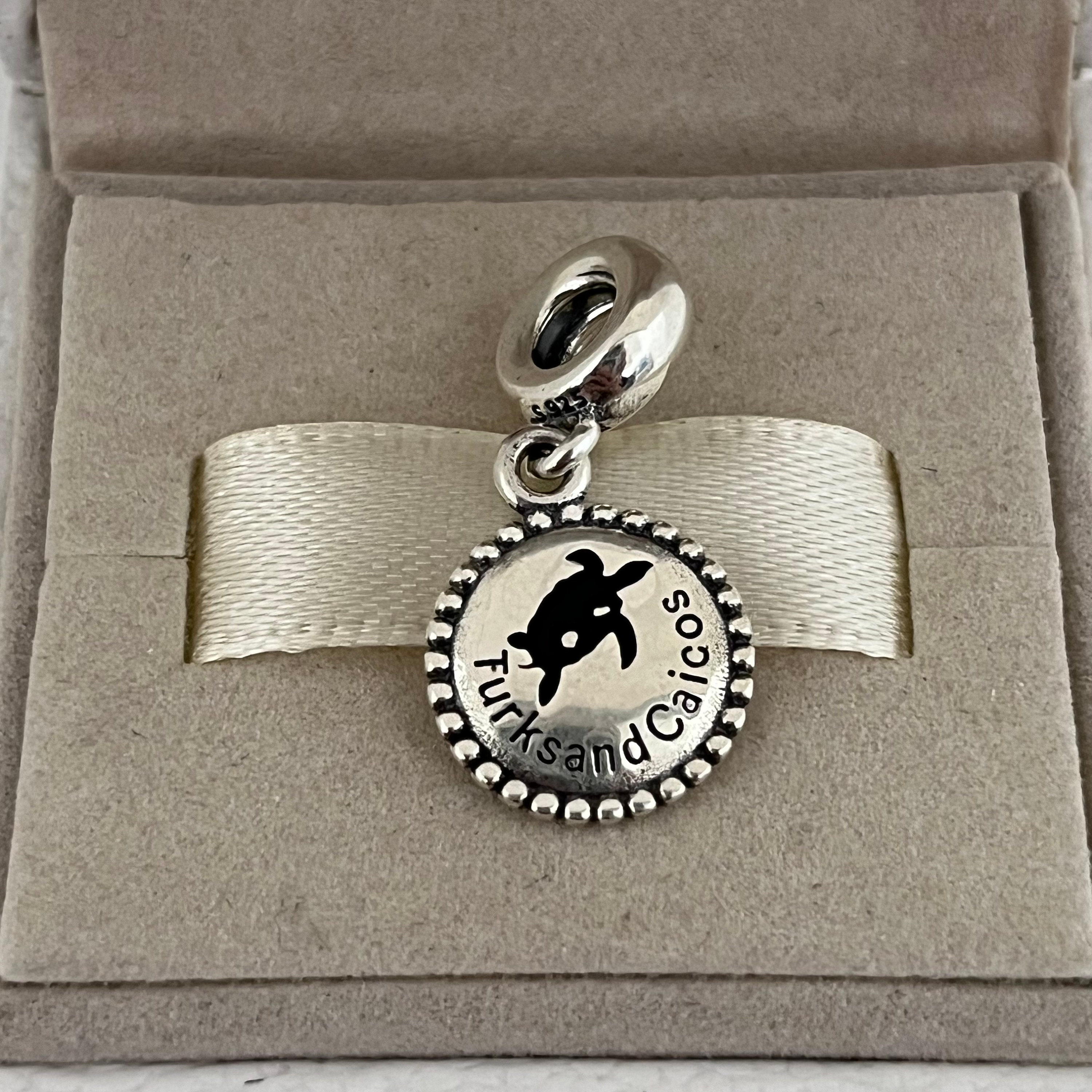 チャーム PANDORA CHARM PANDORA Turks & Caicos Travel Dangle Charm, S925 Sterling Silver