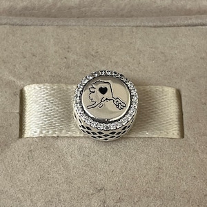Pandora Alaska carte perle charme exclusif S925 en argent sterling bijoux de voyage pour bracelet pour collier émail mélangé avec boîte-cadeau