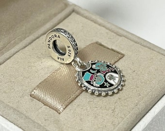 アクセサリー PANDORA Australia Hanging Charm Flag of Australia Heart Shaped Silver Dangle Charm Shipped