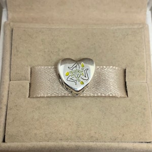 Pandora Sicily Flag Sicilia Travel Exclusive Heart Bead Charm S925 Sterling Silver Jewelry for Bracelet Mixed Enamel, with Gift Box, Present