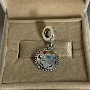 Pandora Niagara Falls Dangle Charm Pendant Travel S925 Sterling Silver Jewelry for Bracelet for Necklace Mixed Enamel, with Gift Box