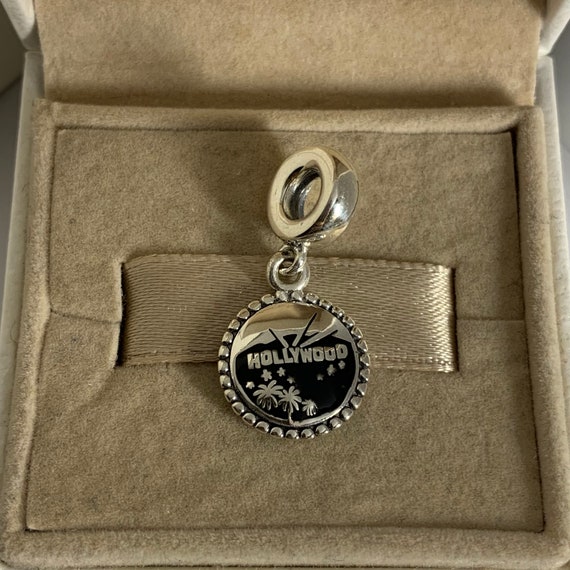 Pandora Hollywood Dangle Charm Pendant Travel S925 Sterling Silver