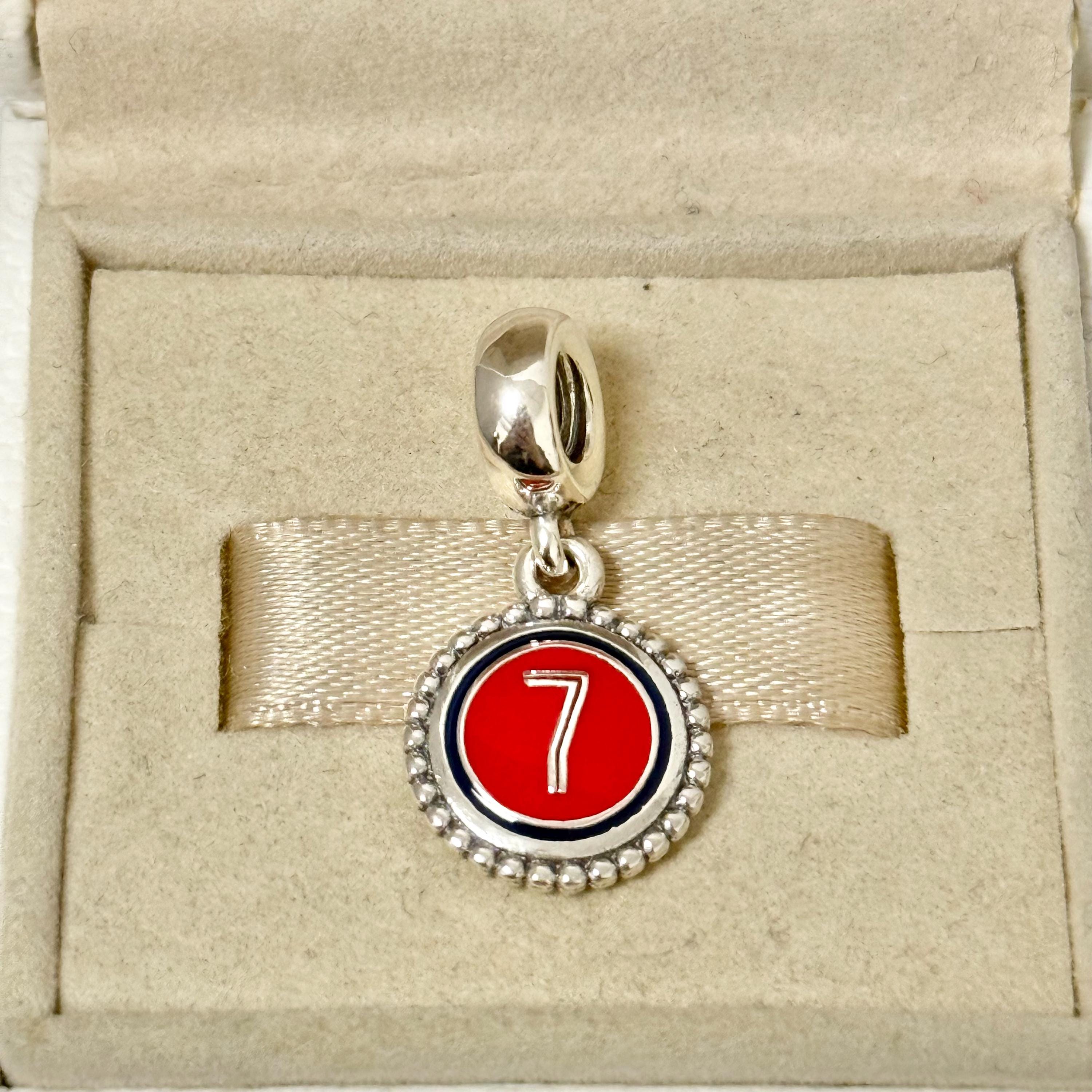 Pandora number 7 charm - Etsy 日本
