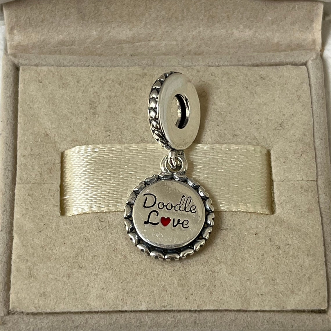 Pandora Doodle Love Charm Dog Charm Pet Charm Doggy, S925 Silver ...