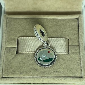 Pandora Augusta, Georgia, Golf Dangle Charm Pendant S925 Sterling Silver Travel Jewelry for Bracelet for Necklace Mixed Enamel with Gift Box