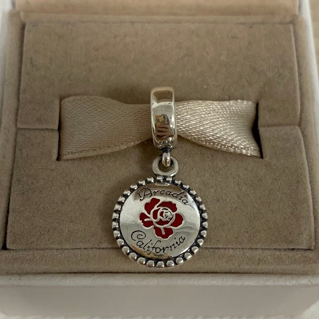 Pandora Arcadia California Dangle Charm Pendant，flower，s925