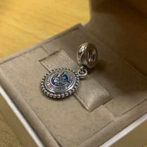 May include: Silver charm with a blue, red, and white enamel design of the U.S. Department of Homeland Security seal.