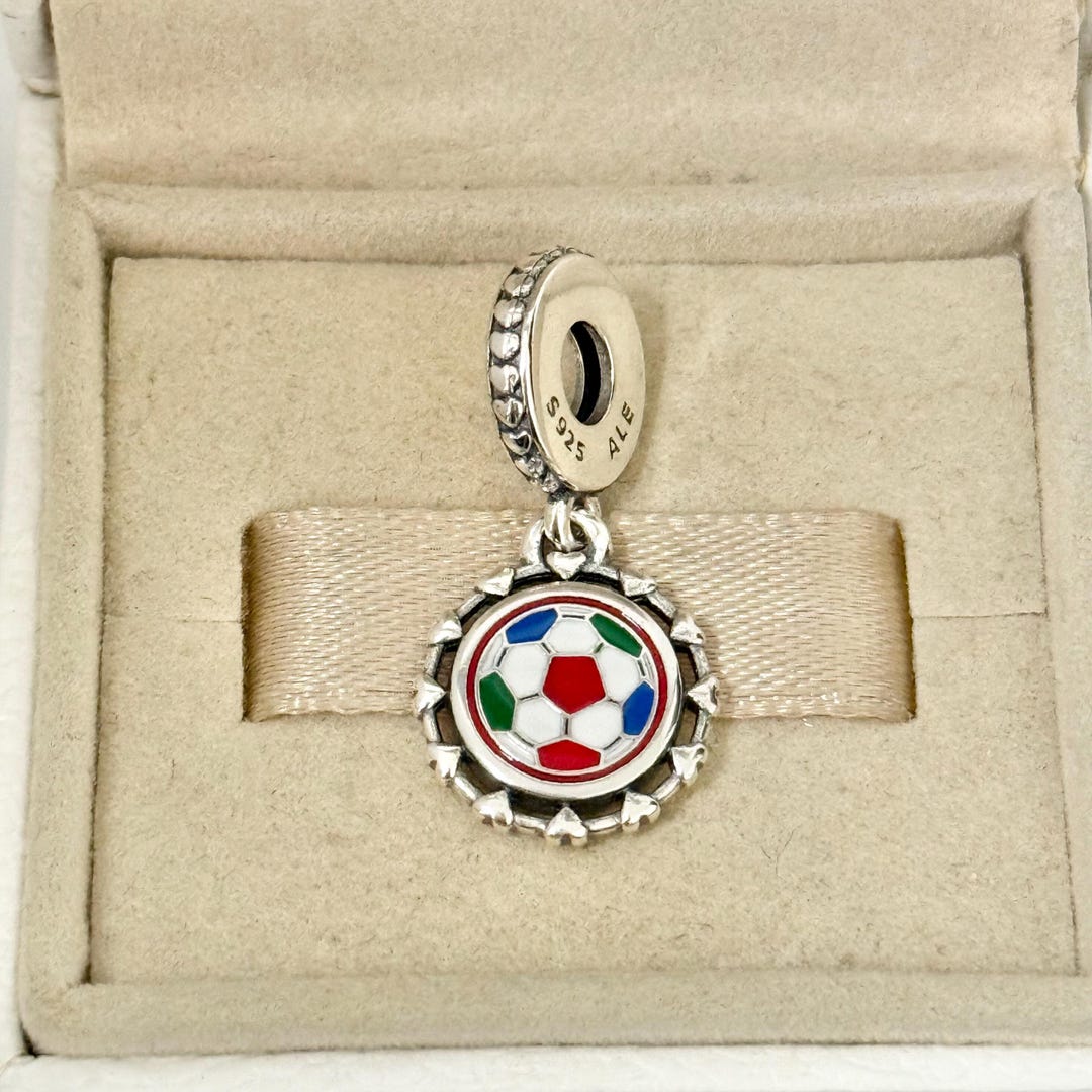 Pandora 2026 Soccer Dangle Charm World Cup S925 Sterling Silver