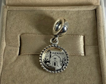 Pandora Mexico City Exclusive Dangle Charm Pendant Travel S925 Sterling Silver Jewelry for Bracelet for Necklace enamel crafts with Gift Box