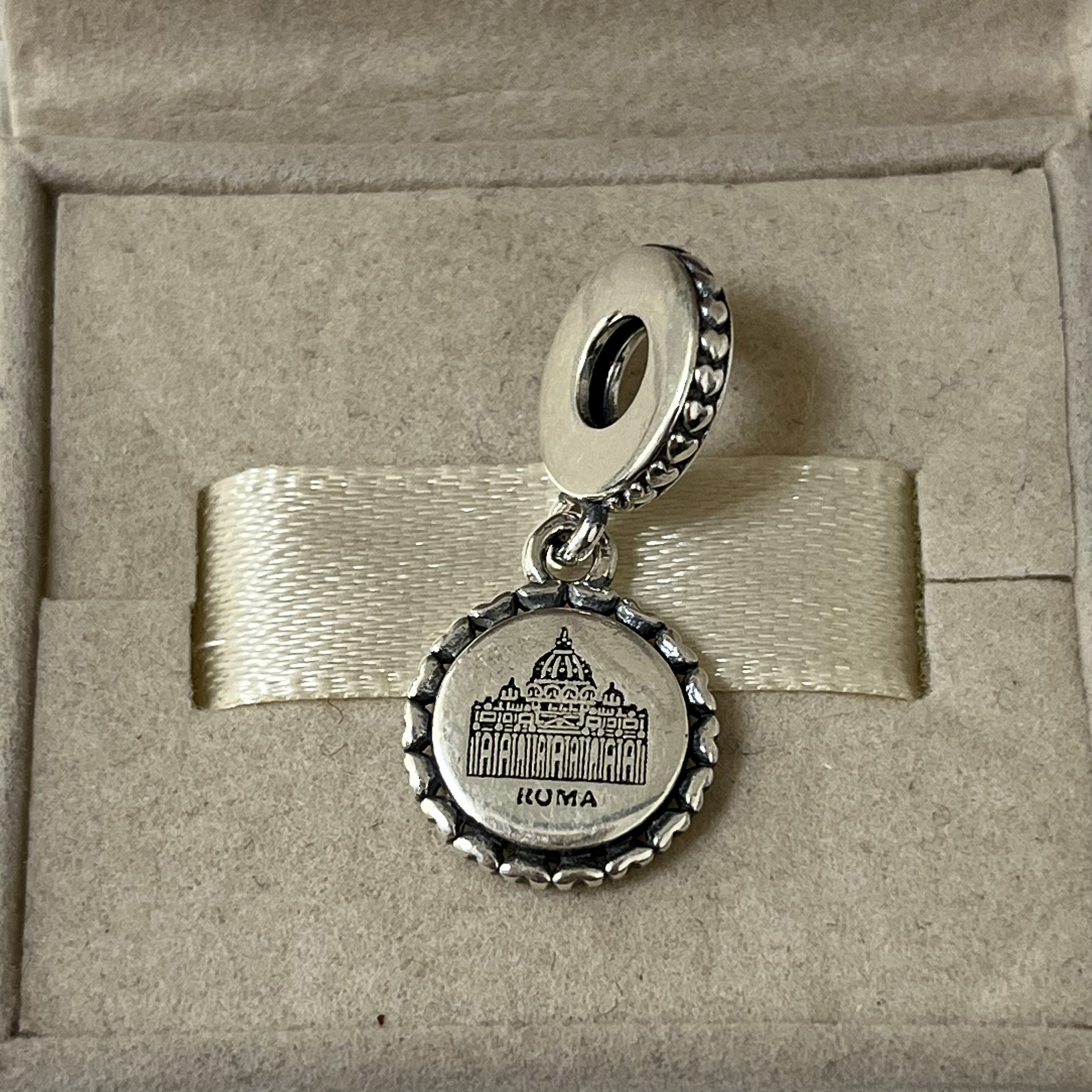 Pandora St. Peters Basilica DI San PIETRO ROMA Dangle Charm, S925
