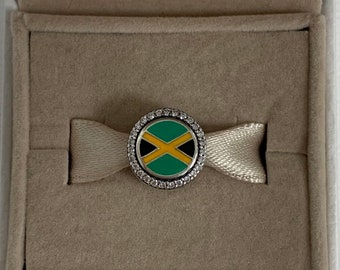 Pandora Jamaica flag exclusive Bead Charm S925 sterling silver jewelry Bead charms for Bracelet , Mixed Enamel, Present with Gift Box