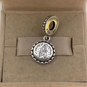 Colgante Vigen de los angeles, Joyería de plata de ley S925, Para pulsera, Para collar, Artesanía de esmalte, Con caja de regalo, Presente