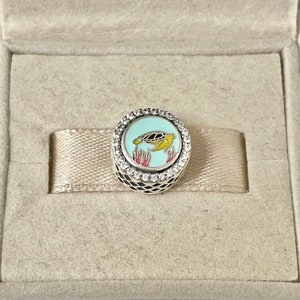 Pandora St. Thomas Travel Exclusive Bead Charm S925 Sterling Silver Jewelry for Bracelet for Necklace Mixed Enamel with Gift Box