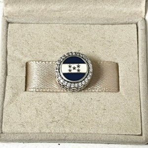 Pandora HONDURAS Flag Bead exclusive Charm S925 Silver Travel Jewelry for Bracelet for Necklace Mixed Enamel with Gift Box