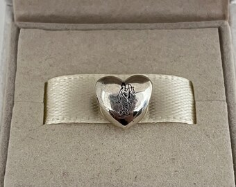 Botón Pandora Direito Love Heart Bead Charm, Joyería de plata S925, para pulsera, para collar, Esmalte mixto, con caja de regalo, Regalo para ella