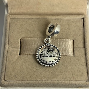 Pandora Santa Monica Exclusive Dangle Charm Pendant, S925 Sterling Silver Jewelry, For Bracelet, For Necklace, Mixed Enamel, with Gift Box