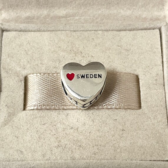 Pandora スウェーデン限定チャーム シルバー ハート Pandora スウェーデン限定チャーム シルバー ハート