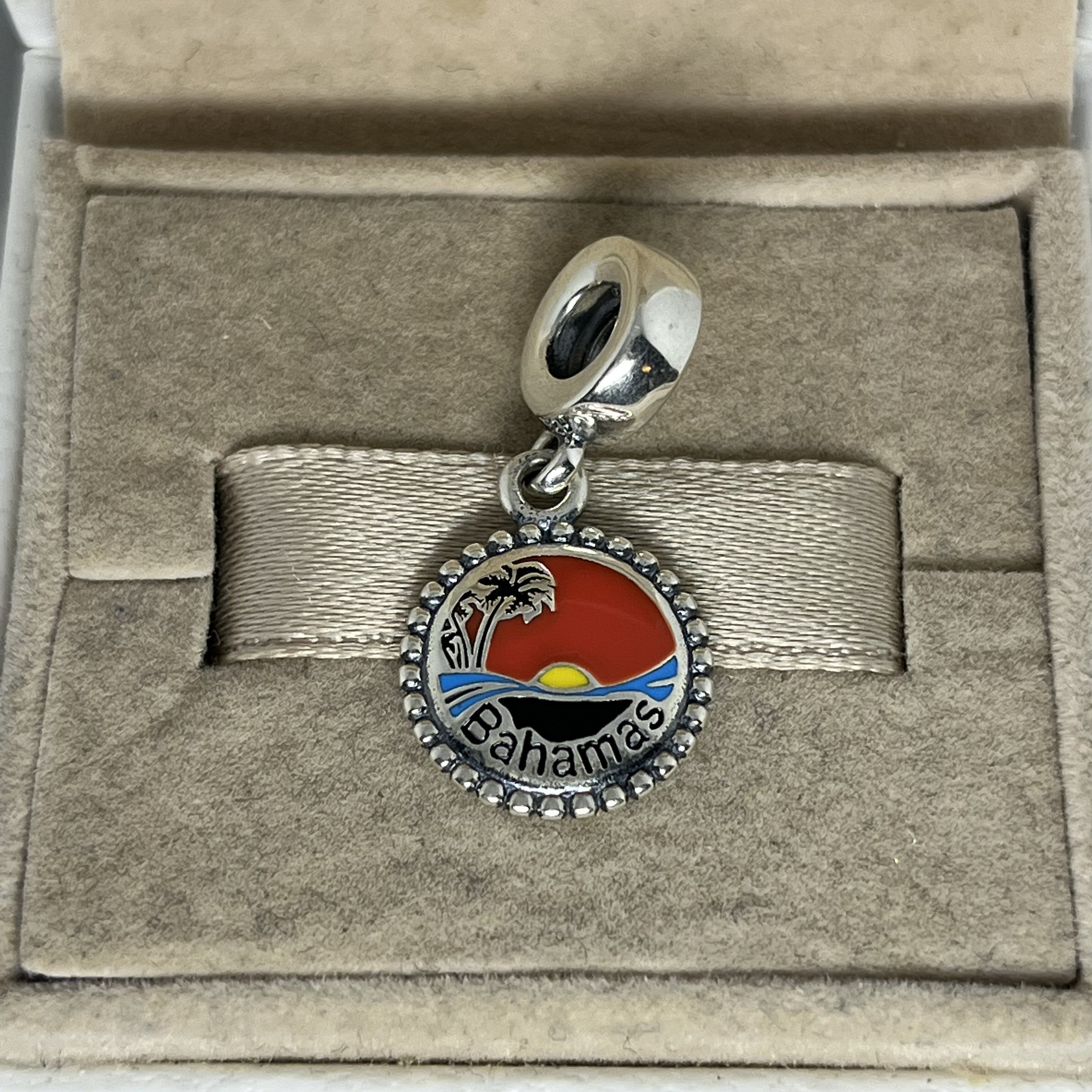 Pandora Bahamas Beach Travel Exclusive Dangle Charm Pendant