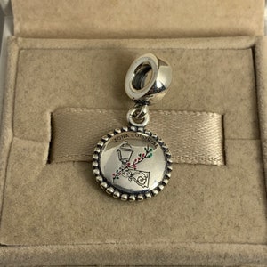 Santo Domingo Zona Colonial Dangle Charm Pendant, S925 Sterling Silver Jewelry, For Bracelet, For Necklace, Mixed Enamel, with Gift Box