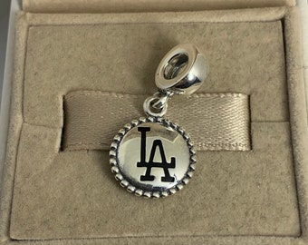 Pandora MLB LA ロサンゼルス限定ダングルチャーム | 実物 Pandora