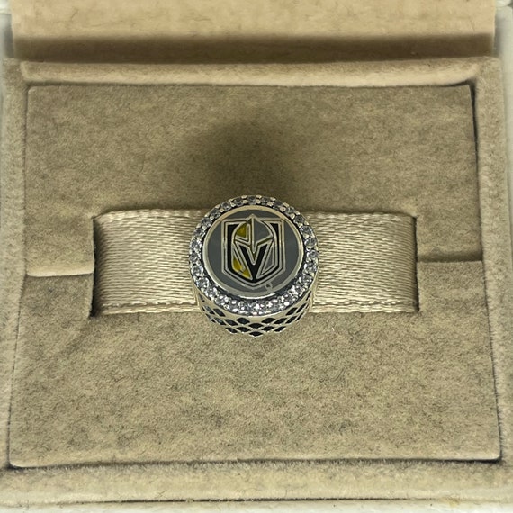Pandora Vegas Golden Knights Hockey Double Sided Button Bead Charm S925 Sterling Silver Jewelry for Bracelet Mixed Enamel With Gift Box Etsy Canada