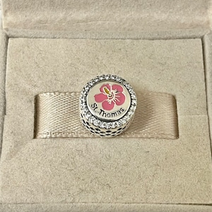 Pandora St Thomas, VI Charm Pendant Bead exclusive Charm S925 Silver Travel Jewelry for Bracelet for Necklace Mixed Enamel with Gift Box