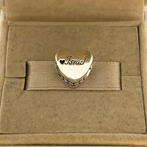 Pandora Israel Heart Exclusive Bead Charm Travel S925 sterlingzilveren sieraden voor armband voor ketting gemengd email met geschenkdoos