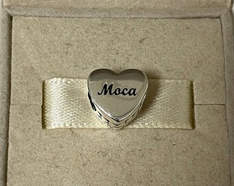 Pandora Moca Heart Bead Charm Moca S925 Silver Jewelry for Bracelet for Necklace Mixed Enamel with Gift Box