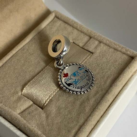 Pandora Niagara Falls Dangle Charm Pendant Travel S925 Sterling Silver Jewelry for Bracelet for Necklace Mixed Enamel With Gift Box Etsy