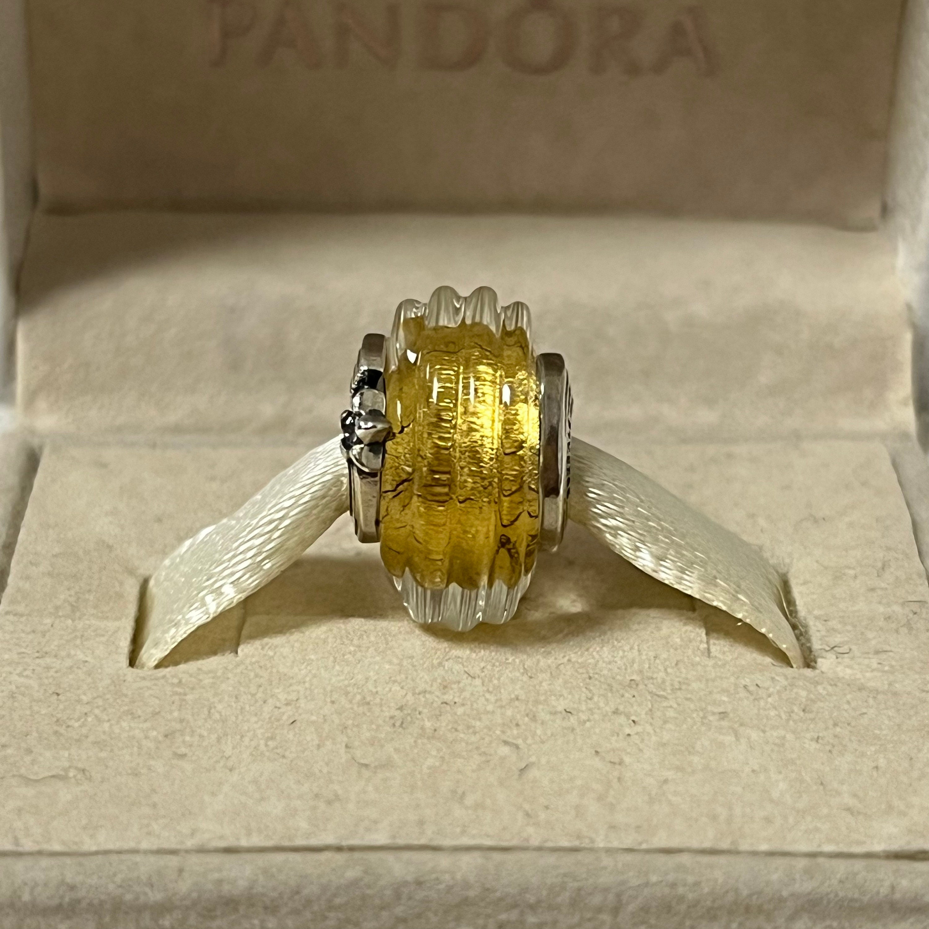 Charm de cristal de Murano Pandora con forma de estrella fugaz y ranuras en forma de cristal de Murano joyeria de plata S925 para pulsera esmalte mixto con caja de regalo