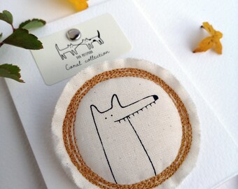 Silly Dog Brooch