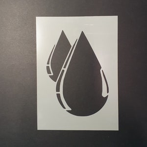 Droplets Stencil: Double Drip Design, 190 Micron Mylar