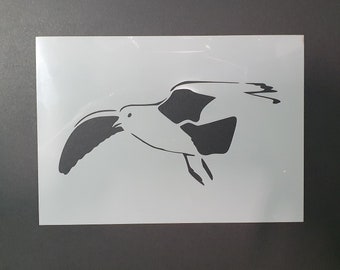 Flying Seagull Stencil Mylar Reusable Stencil Stencil FAST - Etsy