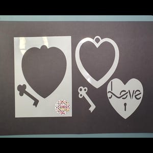 Key To My Heart Mask & Stencil Set