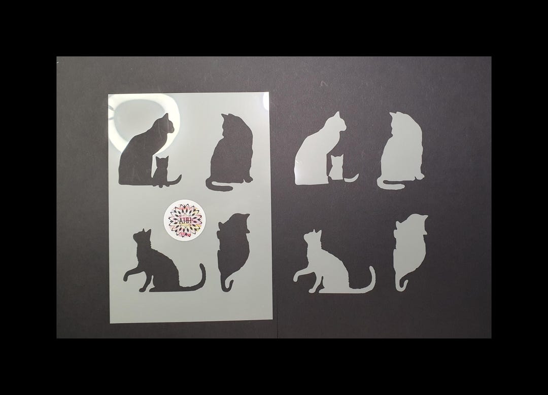 Kitty Mischief Mask & Stencil Set - Etsy