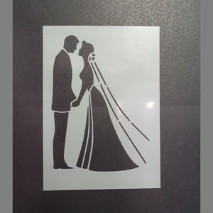 La plantilla de novia y novio