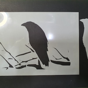 Ensemble masque et pochoir branche Ravens