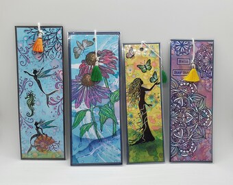 Fantasy Bookmarks: Signed Art with Tassel