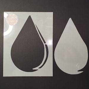 Ensemble masque goutte de pluie et pochoirs