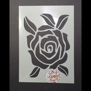Rose Flower Stencil