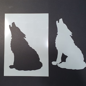 Ensemble masque et pochoir loup vulpe