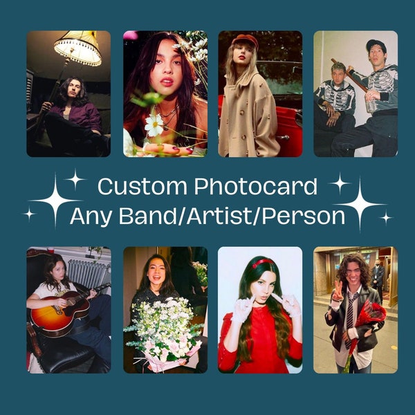 Custom Photocard | Any Band/Artist/Person/etc. - Unique Gift, Collectable, or Phone Case Decor