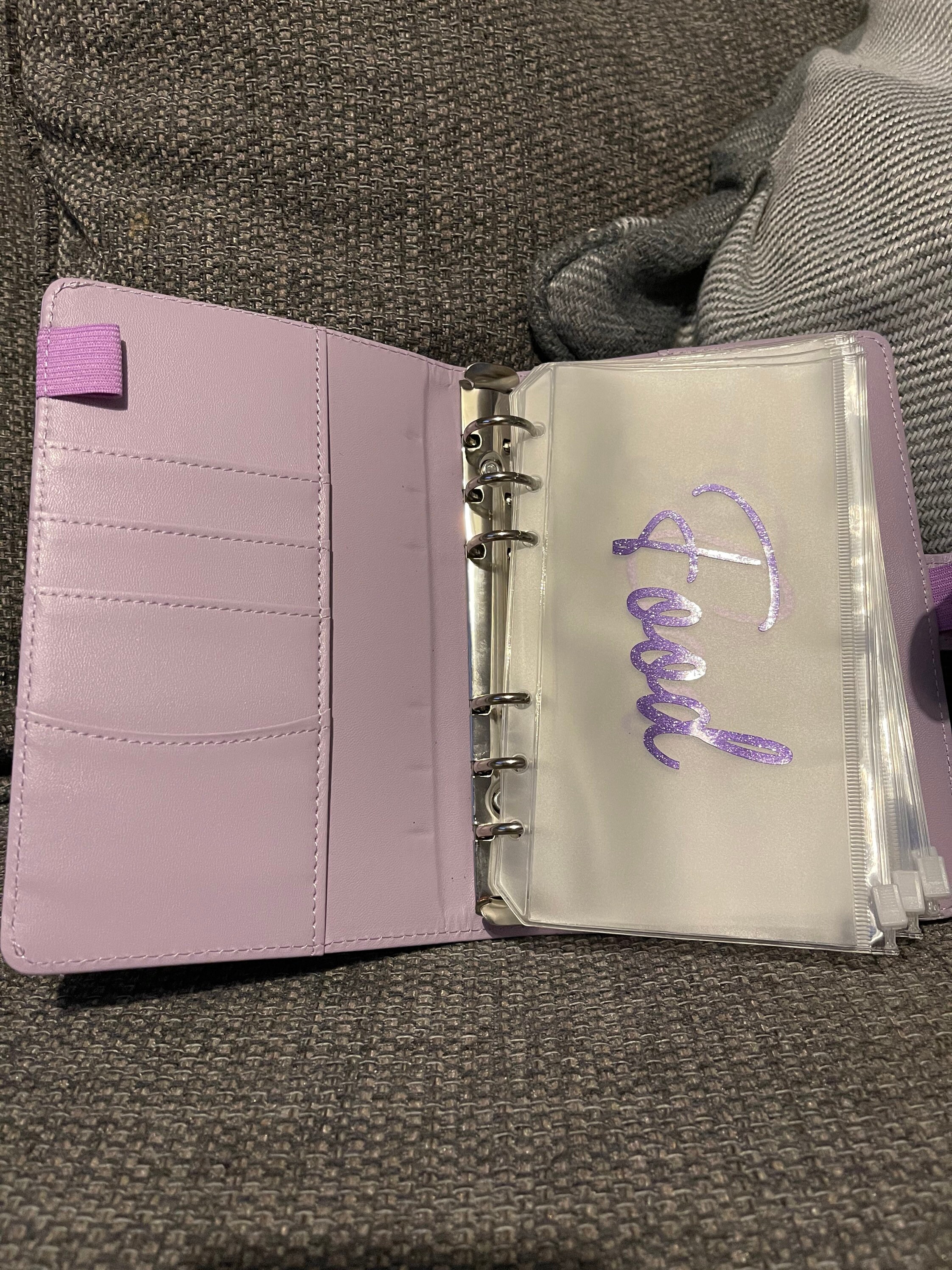 A5 Ring binder with 8 zip wallets budgeting binder with Etsy