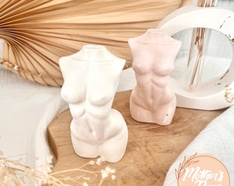 Corp buste femme blanc ou rose |statue décoration maison | plâtre
