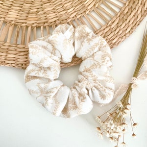 Chouchou scrunchies , accessoire élastique cheveux, gaze de coton image 6